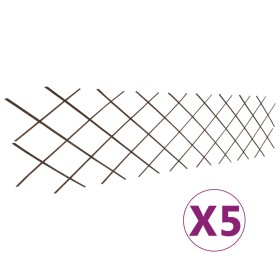 Willow trellis fence 5 pieces 180x60 cm by vidaXL, fence panels - Ref: Foro24-146072, Price: 27,90 €, Discount: %