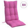 Cojines para silla con respaldo alto 4 uds tela Oxford rosa de , Cojines para sillas y sofás - Ref: Foro24-377663, Precio: 70...