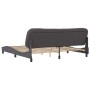 Estructura de cama con cabecero cuero sintético gris 200x200 cm de , Camas y somieres - Ref: Foro24-3208026, Precio: 251,99 €...