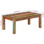 Couchtisch aus recyceltem Massivholz, 100 x 55 x 40 cm von , Couchtisch - Ref: Foro24-356252, Preis: 132,10 €, Rabatt: %