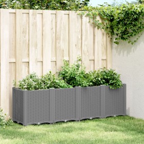 Jardinera PP gris claro 160x40x53 cm de , Maceteros y jardineras - Ref: Foro24-367857, Precio: 118,98 €, Descuento: %