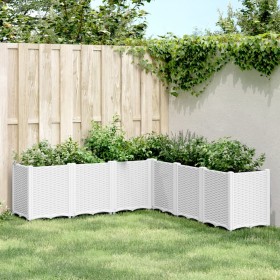 Jardinera PP blanco 160x160x53 cm de , Maceteros y jardineras - Ref: Foro24-367869, Precio: 208,99 €, Descuento: %