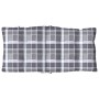 Low back chair cushions 2 pcs gray plaid Oxford fabric by , Cushions for chairs and sofas - Ref: Foro24-377713, Price: 50,53 ...