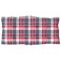 Low back chair cushions 4 pcs Oxford fabric red plaid by , Cushions for chairs and sofas - Ref: Foro24-377711, Price: 71,75 €...