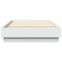 Estructura de cama con luces LED blanco 100x200 cm de , Camas y somieres - Ref: Foro24-839504, Precio: 109,05 €, Descuento: %