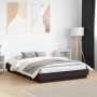 Estructura de cama con luces LED negro 140x190 cm de , Camas y somieres - Ref: Foro24-3209808, Precio: 160,66 €, Descuento: %