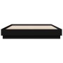 Estructura de cama con luces LED negro 120x200 cm de , Camas y somieres - Ref: Foro24-3209801, Precio: 154,07 €, Descuento: %