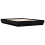 Estructura de cama con luces LED negro 120x200 cm de , Camas y somieres - Ref: Foro24-3209801, Precio: 154,07 €, Descuento: %