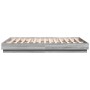 Estructura de cama con luces LED gris Sonoma 150x200 cm de , Camas y somieres - Ref: Foro24-3209791, Precio: 178,99 €, Descue...