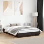 Estructura de cama con luces LED negro 135x190 cm de , Camas y somieres - Ref: Foro24-3209815, Precio: 142,99 €, Descuento: %