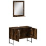 Set de muebles de baño 2 pzas madera ingeniería roble ahumado de , Muebles de baño - Ref: Foro24-3214341, Precio: 105,04 €, D...