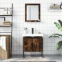 Bathroom furniture set 2 pieces engineered wood smoked oak by , Bathroom furniture - Ref: Foro24-3214336, Price: 94,16 €, Dis...