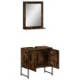 Set de muebles de baño 2 pzas madera ingeniería roble ahumado de , Muebles de baño - Ref: Foro24-3214336, Precio: 94,16 €, De...