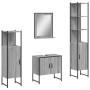 Set de armario de baño 4 pzas madera contrachapada gris sonoma de , Muebles de baño - Ref: Foro24-3214357, Precio: 228,54 €, ...