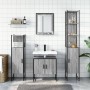 Set de armario de baño 4 pzas madera contrachapada gris sonoma de , Muebles de baño - Ref: Foro24-3214357, Precio: 228,54 €, ...