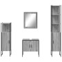 Set de armario de baño 4 pzas madera contrachapada gris sonoma de , Muebles de baño - Ref: Foro24-3214357, Precio: 228,54 €, ...