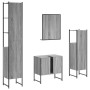 Set de armario de baño 4 pzas madera contrachapada gris sonoma de , Muebles de baño - Ref: Foro24-3214357, Precio: 228,54 €, ...