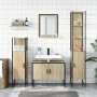 Sonoma Oak Engineered Wood 4-Piece Bathroom Furniture Set by , Bathroom furniture - Ref: Foro24-3214360, Price: 276,39 €, Dis...