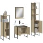 Juego de muebles de baño 4 pzas madera ingeniería roble Sonoma de , Muebles de baño - Ref: Foro24-3214355, Precio: 265,28 €, ...