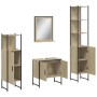 Juego de muebles de baño 4 pzas madera ingeniería roble Sonoma de , Muebles de baño - Ref: Foro24-3214355, Precio: 265,28 €, ...