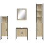 Juego de muebles de baño 4 pzas madera ingeniería roble Sonoma de , Muebles de baño - Ref: Foro24-3214355, Precio: 265,28 €, ...