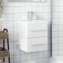 Mueble de baño con lavabo integrado blanco de , Tocadores de baño - Ref: Foro24-3278755, Precio: 156,43 €, Descuento: %