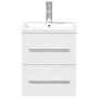 Mueble de baño con lavabo integrado blanco de , Tocadores de baño - Ref: Foro24-3278755, Precio: 156,43 €, Descuento: %