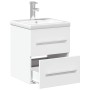 Mueble de baño con lavabo integrado blanco de , Tocadores de baño - Ref: Foro24-3278755, Precio: 158,69 €, Descuento: %