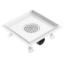 Desagüe de ducha cubierta inserción suelo acero inox. 23x23 cm de vidaXL, Desagües - Ref: Foro24-145995, Precio: 47,98 €, Des...