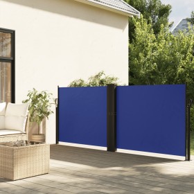 Blaue einziehbare Seitenmarkise 120x1200 cm von , Sonnenschirme - Ref: Foro24-4004791, Preis: 118,16 €, Rabatt: %