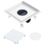 Shower drain cover stainless steel floor insert. 23x23cm by vidaXL, Drains - Ref: Foro24-145995, Price: 47,98 €, Discount: %