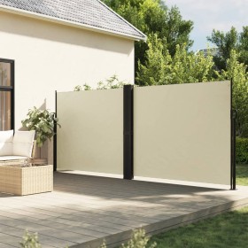 Cremefarbene einziehbare Seitenmarkise 160 x 1200 cm von , Sonnenschirme - Ref: Foro24-4004820, Preis: 145,99 €, Rabatt: %