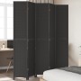 Black Paulownia solid wood 5-panel dividing screen by , Room dividers - Ref: Foro24-358856, Price: 148,60 €, Discount: %