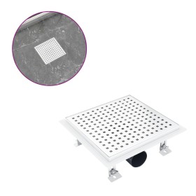 Stainless steel shower drain 23x23 cm by vidaXL, Drains - Ref: Foro24-145999, Price: 39,85 €, Discount: %