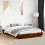 Smoked oak engineered wood bed frame 140x200cm by , Beds and slatted bases - Ref: Foro24-3209860, Price: 134,48 €, Discount: %