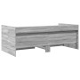 Tumbona con cajones madera ingeniería gris Sonoma 100x200 cm de , Camas y somieres - Ref: Foro24-3280844, Precio: 239,40 €, D...