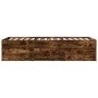 Tumbona con cajones madera ingeniería roble ahumado 75x190 cm de , Camas y somieres - Ref: Foro24-3280892, Precio: 194,82 €, ...