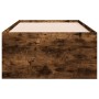 Tumbona con cajones madera ingeniería roble ahumado 75x190 cm de , Camas y somieres - Ref: Foro24-3280892, Precio: 194,82 €, ...