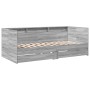 Sonoma gray engineered wood lounger with drawers 75x190 cm by , Beds and slatted bases - Ref: Foro24-3280865, Price: 181,04 €...