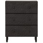 Armarios auxiliares 2 pzas madera maciza mango negro 60x33x75cm de , Aparadores - Ref: Foro24-3206283, Precio: 262,32 €, Desc...