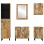 5-teiliges Badezimmerschrank-Set aus massivem Mangoholz von , Badezimmermöbel - Ref: Foro24-3206304, Preis: 510,99 €, Rabatt: %