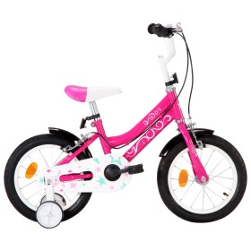 Bicicleta para niños 14 pulgadas negro y rosa de vidaXL, Bicicletas - Ref: Foro24-92180, Precio: 158,99 €, Descuento: %