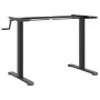 Black steel standing desk frame (94-135)x60x(70-114) cm by , Desks - Ref: Foro24-4005341, Price: 107,77 €, Discount: %