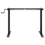 Black steel standing desk frame (94-135)x60x(70-114) cm by , Desks - Ref: Foro24-4005341, Price: 107,77 €, Discount: %