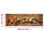 Küchenteppich waschbar Samt Zeichnung Gewürze 60x180 cm von , Fußmatten - Ref: Foro24-4005606, Preis: 36,49 €, Rabatt: %