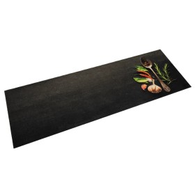 Alfombra de cocina lavable terciopelo dibujo especias 60x180 cm de , Felpudos - Ref: Foro24-4005612, Precio: 30,79 €, Descuen...