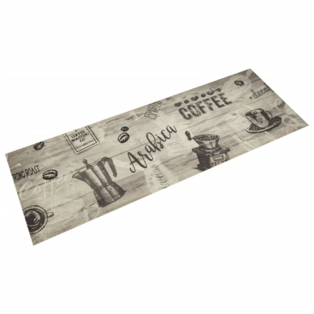 Alfombra de cocina lavable terciopelo gris café 60x180 cm de , Felpudos - Ref: Foro24-4005582, Precio: 32,51 €, Descuento: %