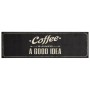 Alfombra de cocina lavable terciopelo texto café 45x150 cm de , Felpudos - Ref: Foro24-4005596, Precio: 21,62 €, Descuento: %