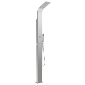 Curved stainless steel outdoor shower by vidaXL, Pool and spa accessories - Ref: Foro24-48199, Price: 263,45 €, Discount: %