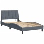 Estructura cama con luces LED terciopelo gris oscuro 100x200 cm de , Camas y somieres - Ref: Foro24-3213764, Precio: 149,96 €...